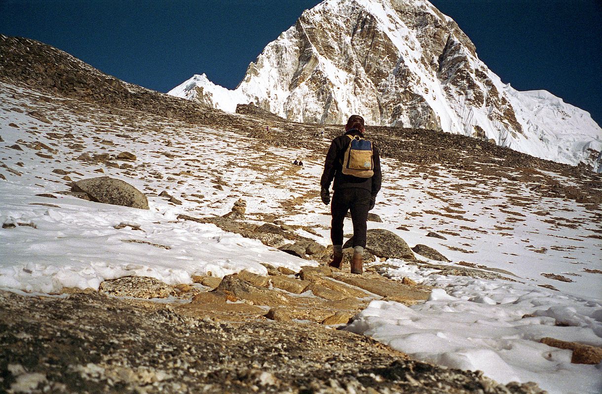 02 Jerome Ryan Hikes On Trail From Gorak Shep To Kala Pattar